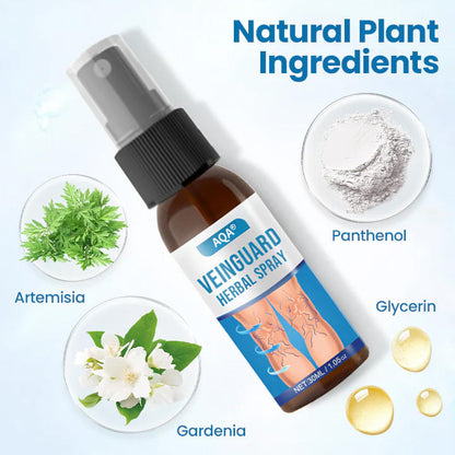 AQA® VeinGuard Herbal Spray-✅ Clinically proven to eliminate varicose veins in just 7 days!