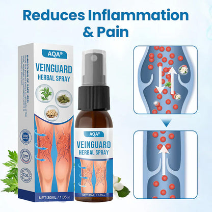 AQA® VeinGuard Herbal Spray-✅ Clinically proven to eliminate varicose veins in just 7 days!