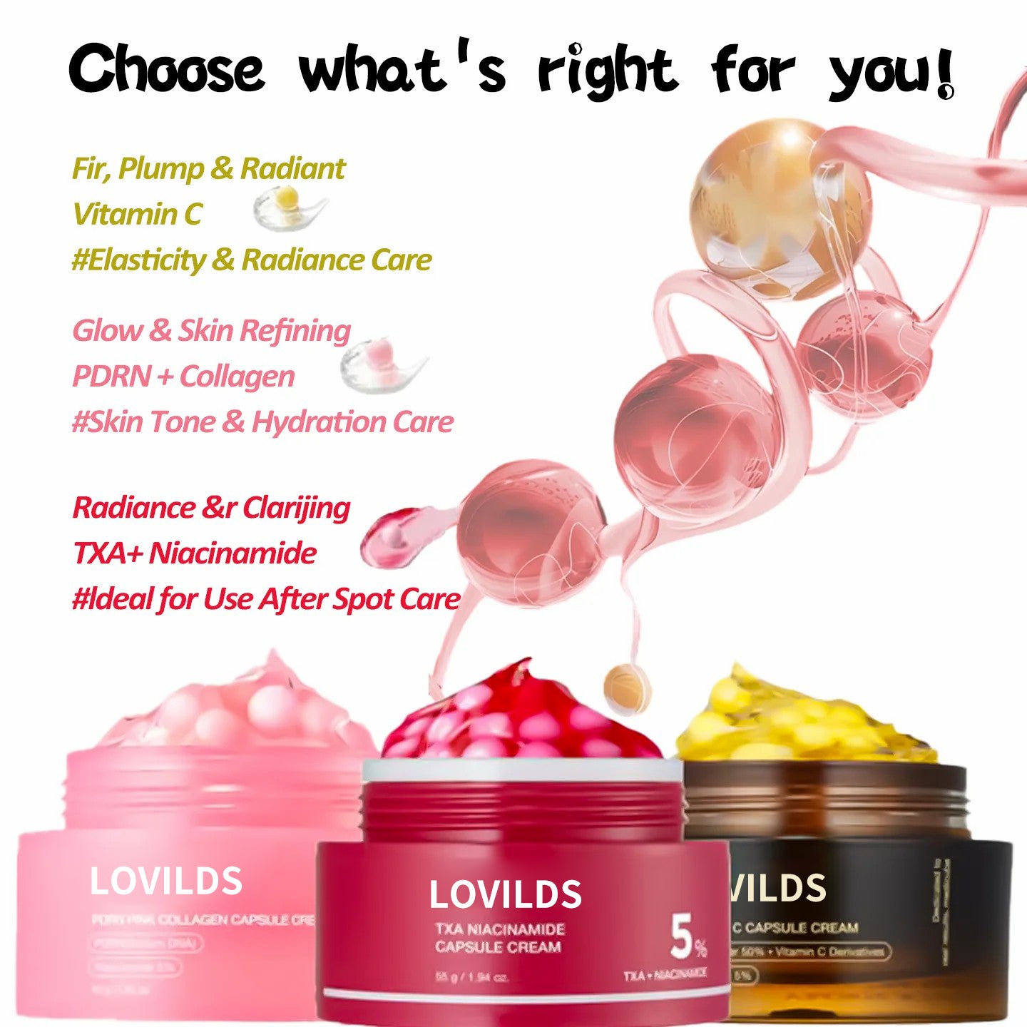 🌿LOVILDS Luxurious Collagen Firming Cream Firming & Brightening Skincare | Limited-Time Offer – 50%