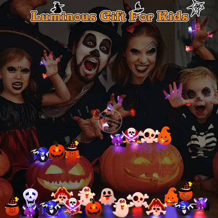 🎃 Limited-Time Discount | Slimoly™ LED Halloween & Christmas Flash Rings