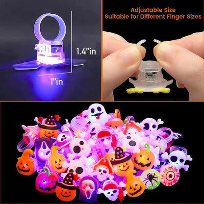 🎃 Limited-Time Discount | Slimoly™ LED Halloween & Christmas Flash Rings