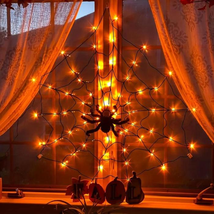 🎃 Limited-Time Discount on QIAWI™ Halloween Spider Web LED String Lights – Don’t Miss Out!