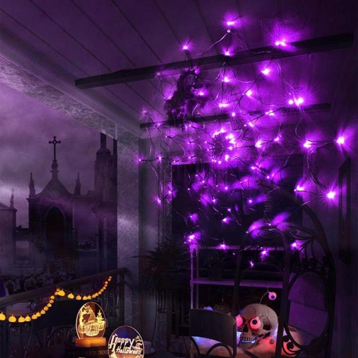🎃 Limited-Time Discount on QIAWI™ Halloween Spider Web LED String Lights – Don’t Miss Out!
