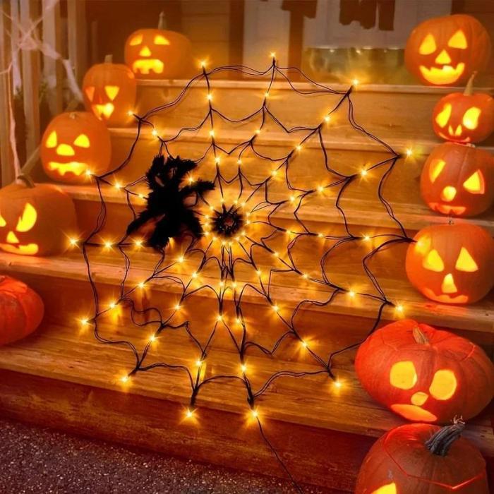 🎃 Limited-Time Discount on QIAWI™ Halloween Spider Web LED String Lights – Don’t Miss Out!