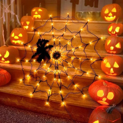 🎃 Limited-Time Discount on QIAWI™ Halloween Spider Web LED String Lights – Don’t Miss Out!